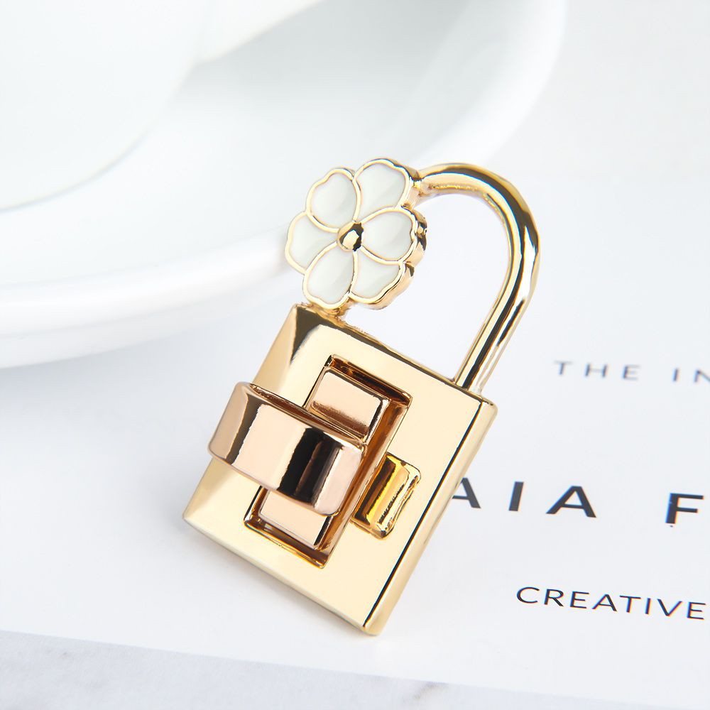 Handbag Bag Accessories Exquisite Flower Craft Turn Lock