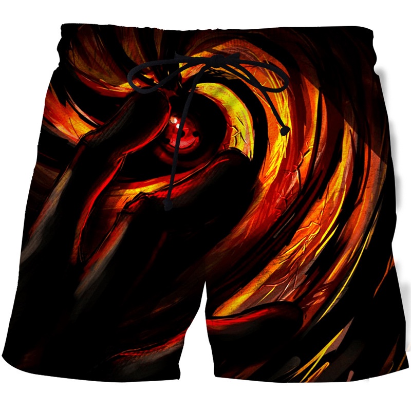 Quần Short Nam Họa Tiết Akatsuki 3D Thời Trang