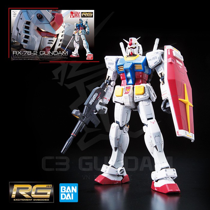 MÔ HÌNH GUNDAM RG 01 1/144 RX-78 GUNDAM UC BANDAI