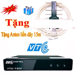 Đầu thu truyền hình kỹ thuật số DVB T2 - DVB T2 VTC T201 tặng dây anten 15m