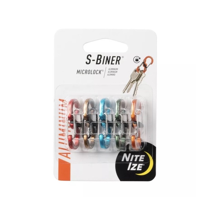 Nite Ize S-Biner Microlock Khóa nhôm Biners -Mỹ