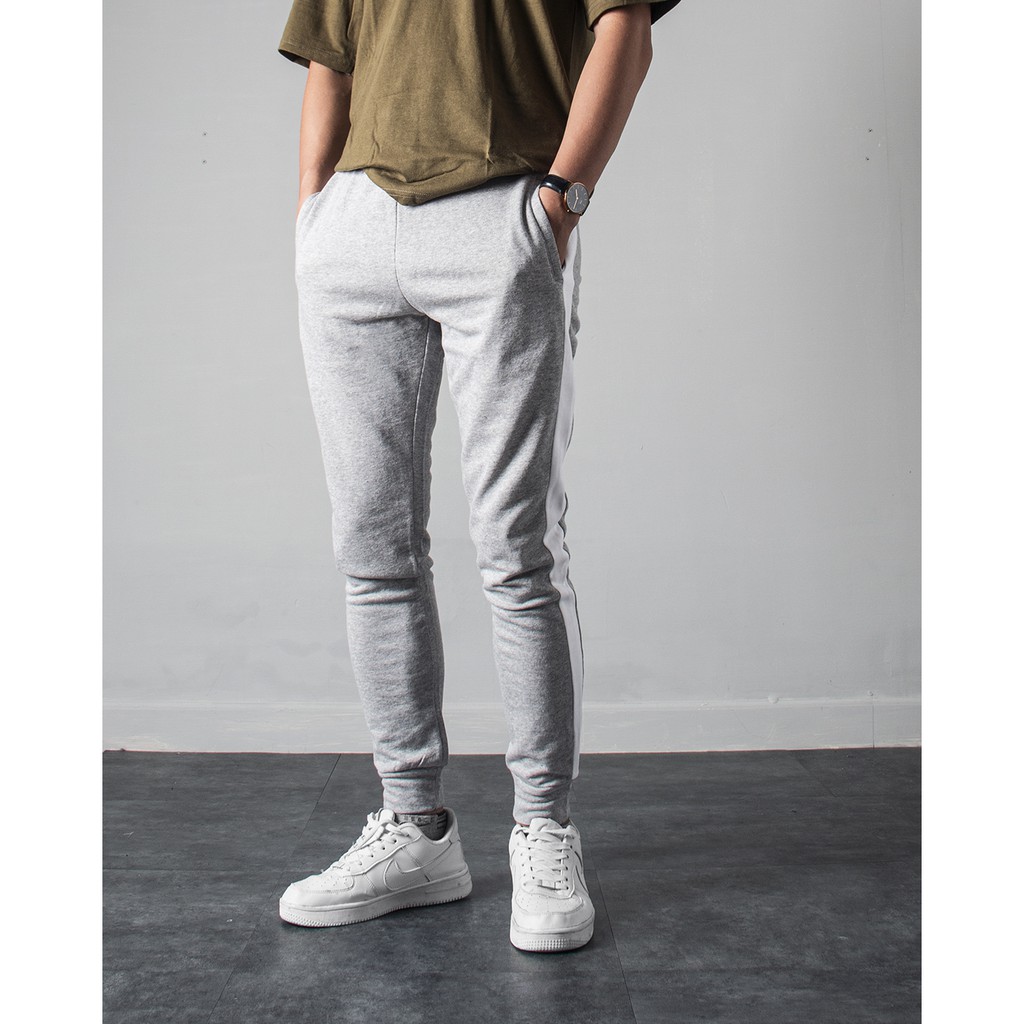 Quần Jogger nam line thun dây kéo túi champ | BigBuy360 - bigbuy360.vn