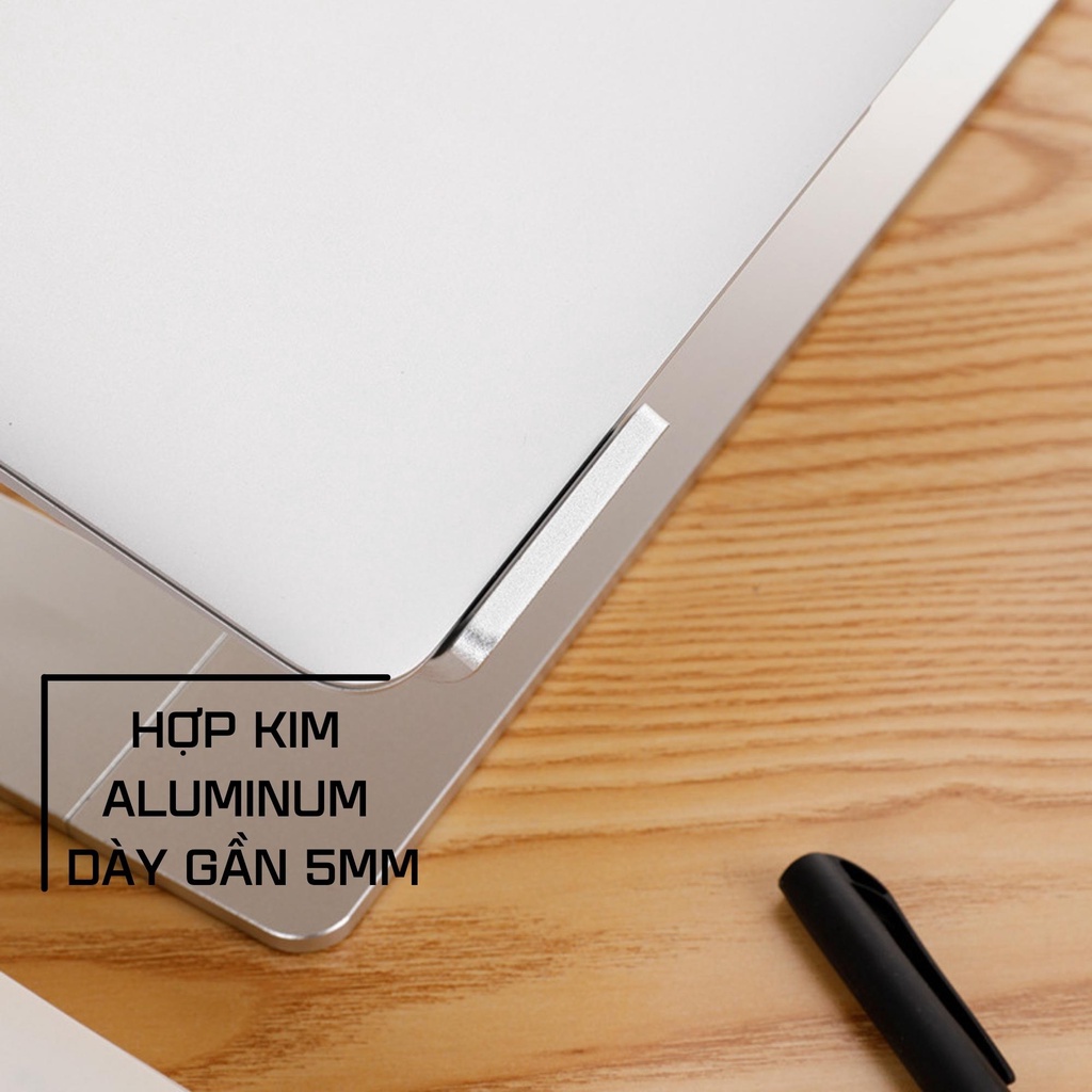 Giá Đỡ Laptop Stand Macbook Notebook Máy Tính Xách Tay Nhôm Hỗ Trợ Tản Nhiệt XStand Điều Chỉnh Được Kích Thước 12 15inch