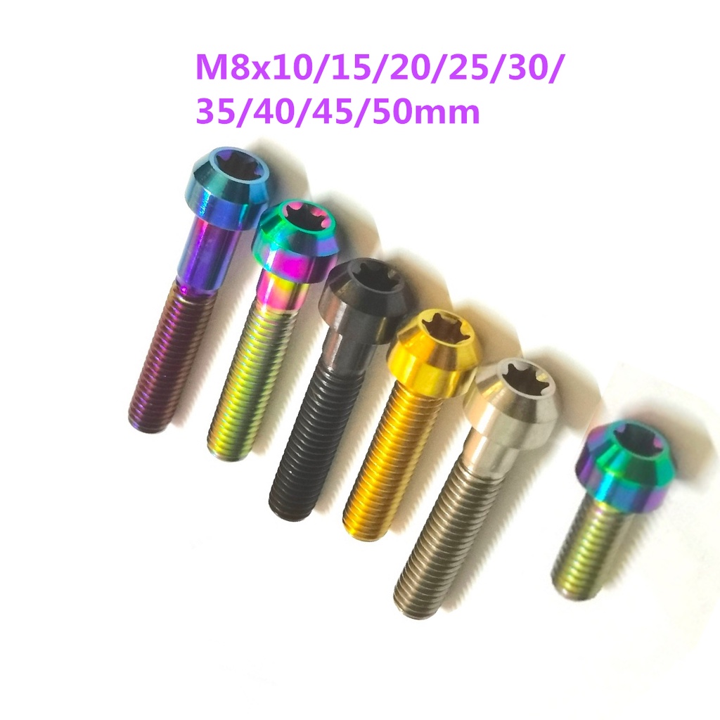 Ốc Vít M8x10-50mm Bằng Hợp Kim Titan M8 Cho Phanh Đĩa Phanh Xe Máy
