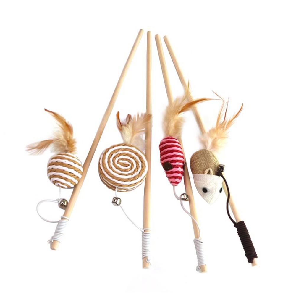 Cần câu đồ chơi cho mèo cưng