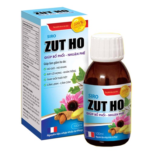 Siro ho cho bé - Zut Ho 100ml - Thành phần từ thiên nhiên hỗ trợ bổ phế, giảm ho ngứa cổ, đau rát họng | Lotuspharma
