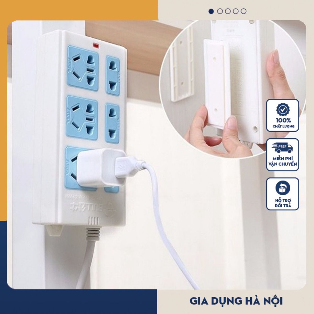Miếng Dán Tường Treo Ổ Cắm Điện, Modem Wifi/ Giá Đỡ Treo Tường Cố Định Ổ Cắm Điện