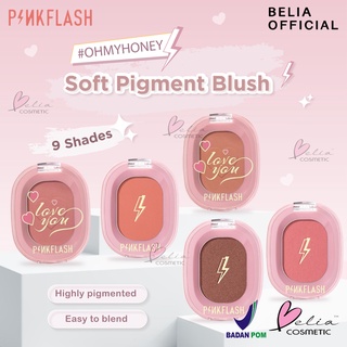 Image of ❤ BELIA ❤ PINKFLASH Soft Pigment Blush | Blush On | Pink Flash (✔BPOM) PF-F01