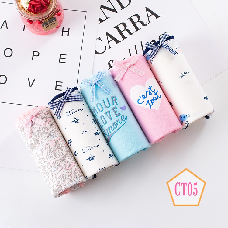 CT05 Quần lót nữ cotton cỡ lớn XL, XXL cho 60kg - 90kg