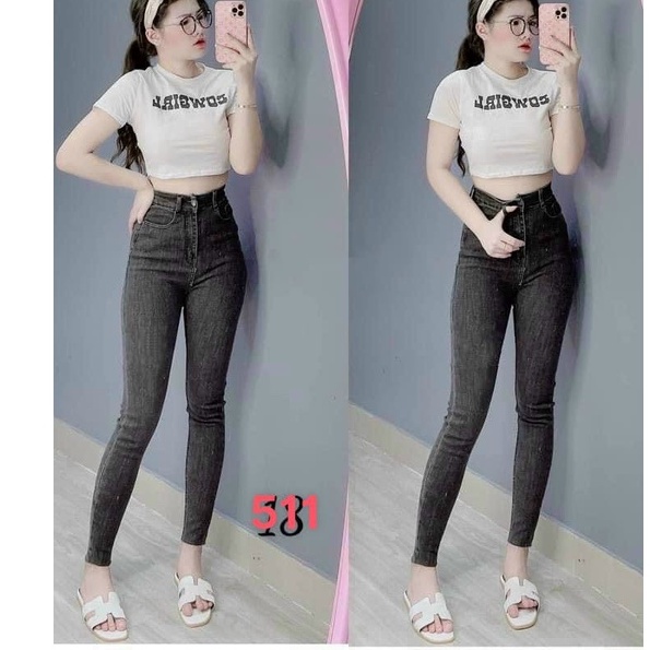 .8 MẪU Quần JEAN Nữ Lưng Cao chuần shop VNXK bao đẹp chất lượng ,bó co giãn vải dày mịn( đổi trả nếu không ưng)