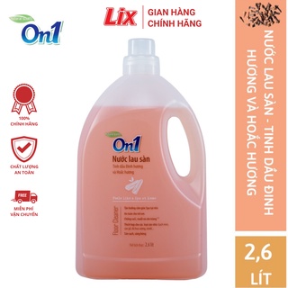 Nước lau sàn On1 tinh dầu Đinh hương & Hoắc Hương dung tích 2,6L LH202 - Sàn sạch, sáng bóng