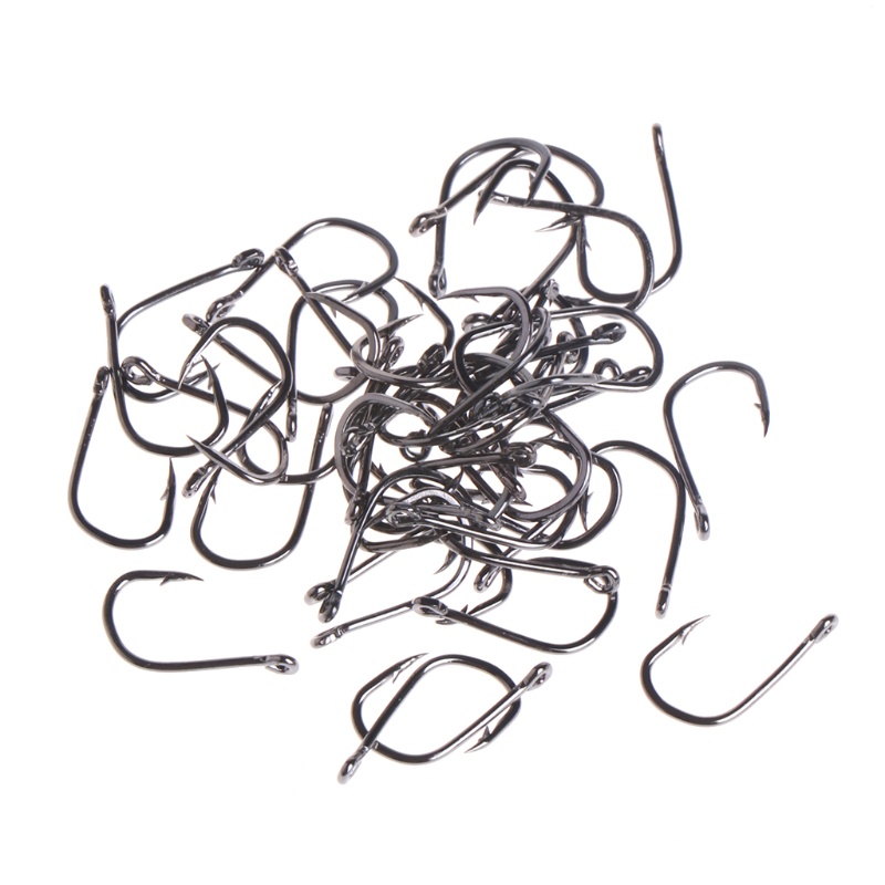 Hộp 50 Móc Câu Cá Bằng Thép Carbon Chất Lượng Cao