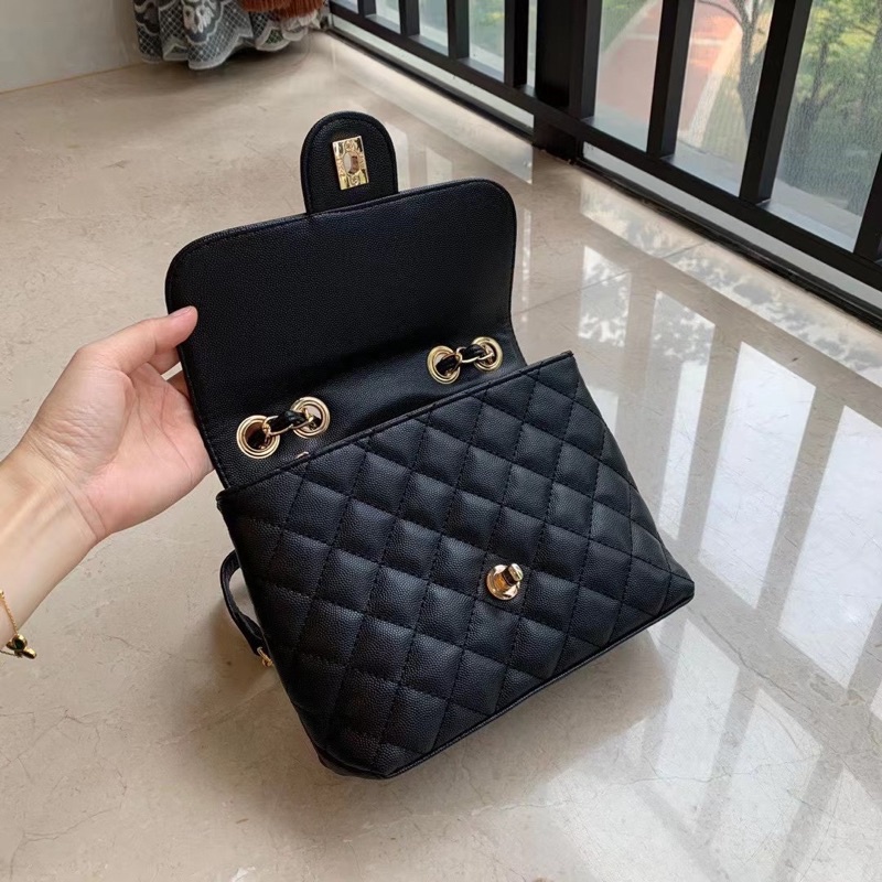 túi Chanel Vip Gift nắp logo ( sz 17x21x6cm)