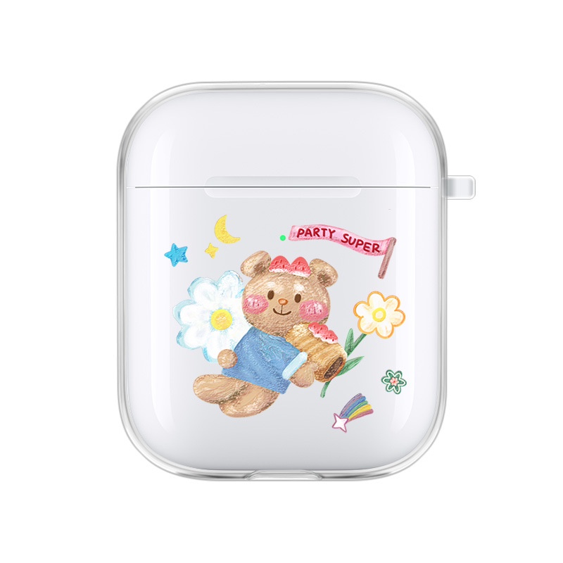 Vỏ Bảo Vệ Hộp Sạc Tai Nghe airpods 1 2 Pro 3rd Generation Pro 1/2 Trong Suốt Chống Sốc Họa Tiết Hoạt Hình Kiểu Nhật Hàn Dễ Thương