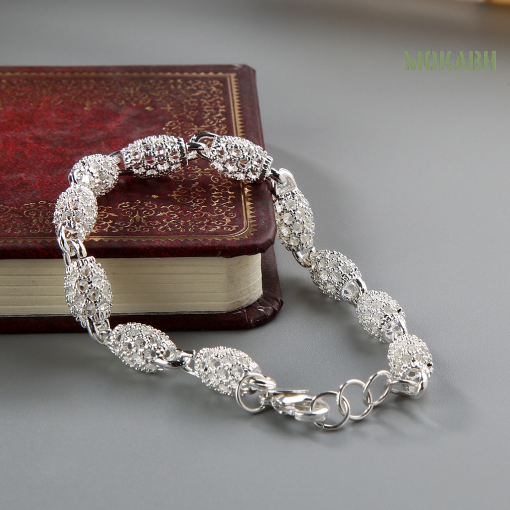 Vòng Tay Mạ Bạc Thanh Lịch Chống Rỉ Sét Cho Nữ