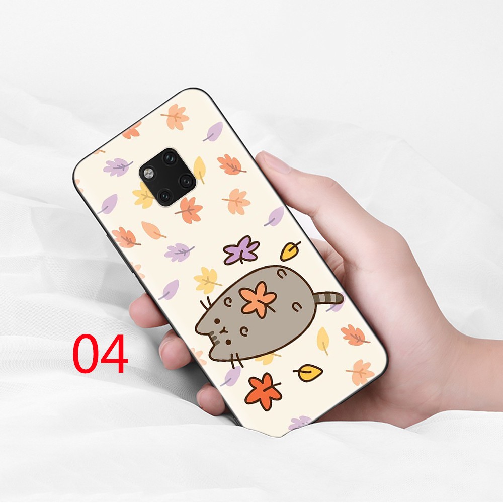 Ốp Lưng Silicone Họa Tiết Mèo Pusheen Thời Trang Cho Oppo Find X2 Pro A5 A9 2020 A3S A5S A71 A12 A12E