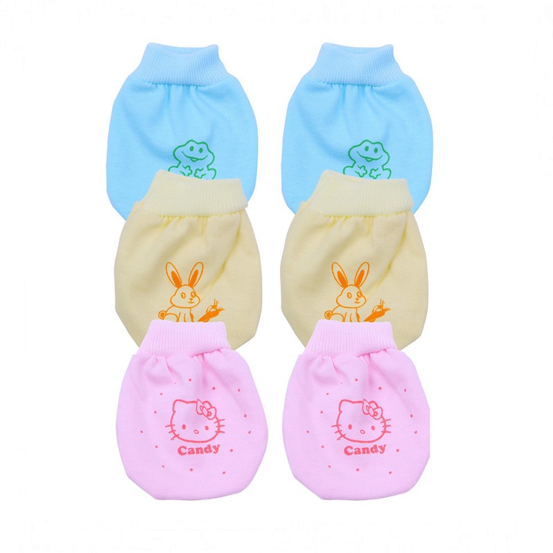 Set Bao Tay, Bao Chân Cho Bé Sơ Sinh Loại Bo Viền _ PK62