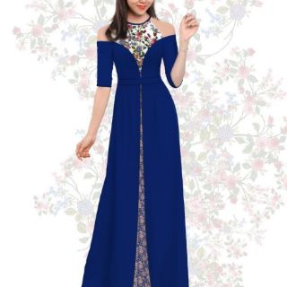 Vải áo dài in 3D trên lụa tằm