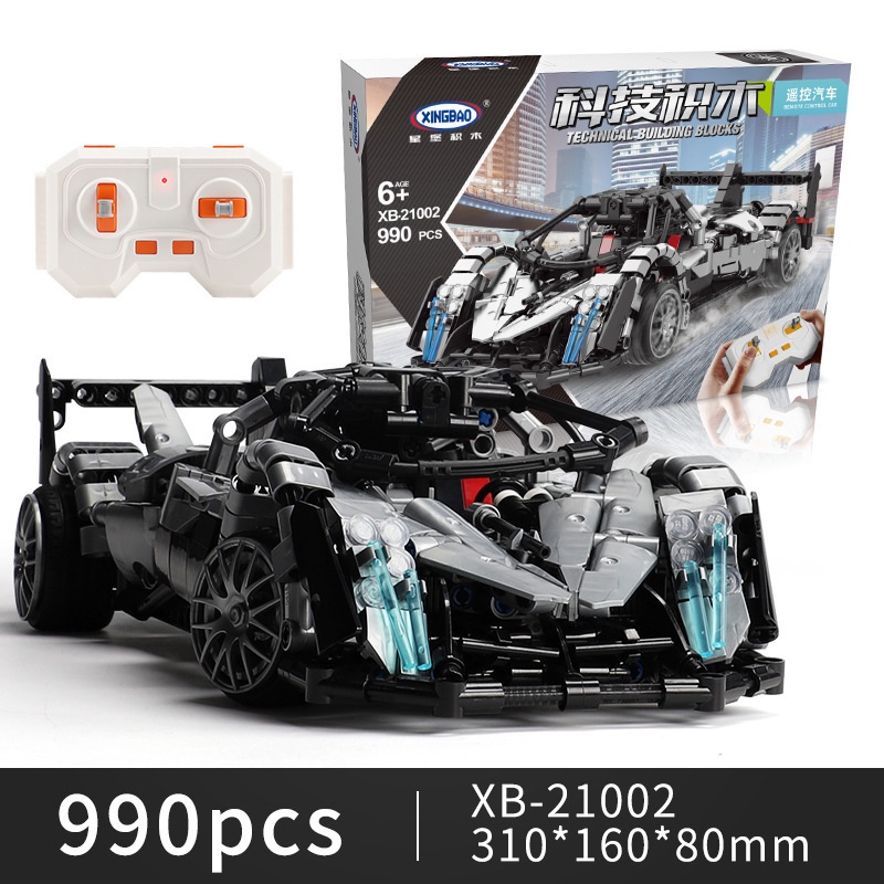 Đồ Chơi Lắp Ráp Kiểu LEGO Điều Khiển Từ Xa RC Mô Hình Siêu Xe Pagani Huayra Spor XB21002 Với 990 Mảnh Ghép