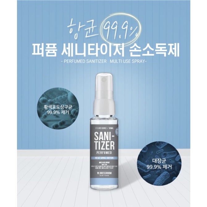 Nước rửa tay sát khuẩn W.Dressroom Clear & Living Sanitizer (Idol K-Pop lựa chọn)