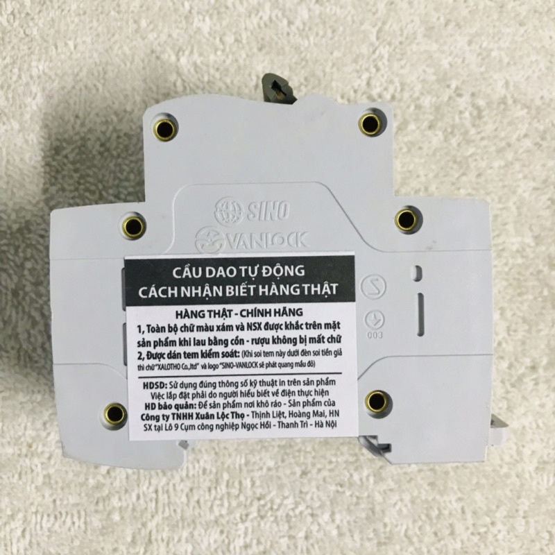 CB ĐÔI 2 PHA, CẦU DAO TỰ ĐỘNG 2 CỰC SINO VANLOCK 16A, 25A, 32A, 40A, APTOMAT 2 PHA, MCB 2 PHA