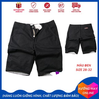 Quần short nam kaki màu đen sang trọng và tinh tế-XM06