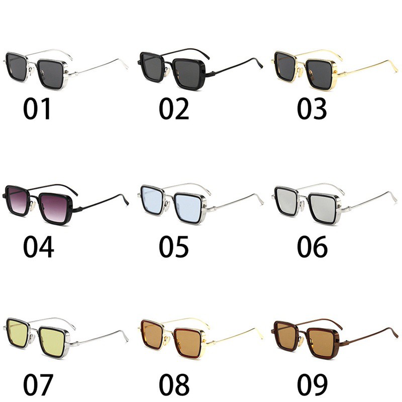 Daxcingjl1 Kính mát kim loại thiết kế gọng vuông hợp thời trang cho nam | BigBuy360 - bigbuy360.vn