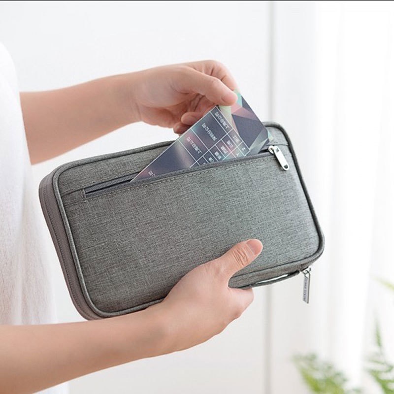 Ví Đựng Hộ Chiếu / Thẻ ID / Tài Liệu Cỡ Lớn Chống Thấm Nước Đa Năng Tiện Dụng Cho Gia Đình