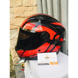 nón bảo hiểm fullface AGU tem da rắn cacbon