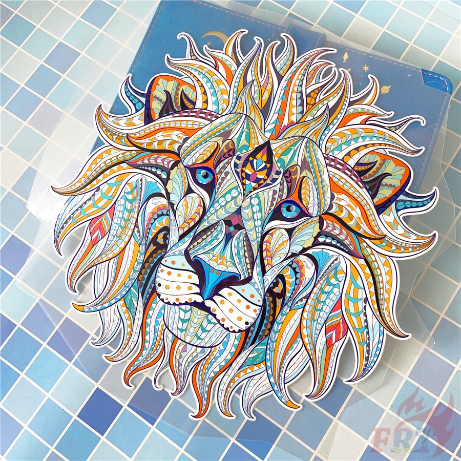 ◆ Nhãn Dán Vinyl Chuyển Nhiệt: Đầu Sư Tử Mát Mẻ ◆ 1 Sticker Dán Ủi Với Thiết Kế Đẹp Mắt