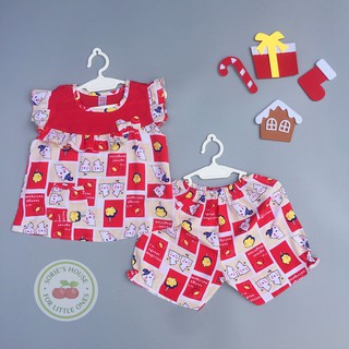 [Ảnh thật][6-26kg] Bộ tole lanh ĐÙI bé gái