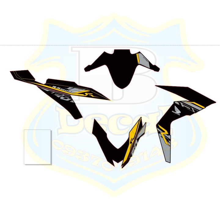 ( Quí khách vui lòng mang ra tiệm cho thợ dán ) Tem winner GTR đen