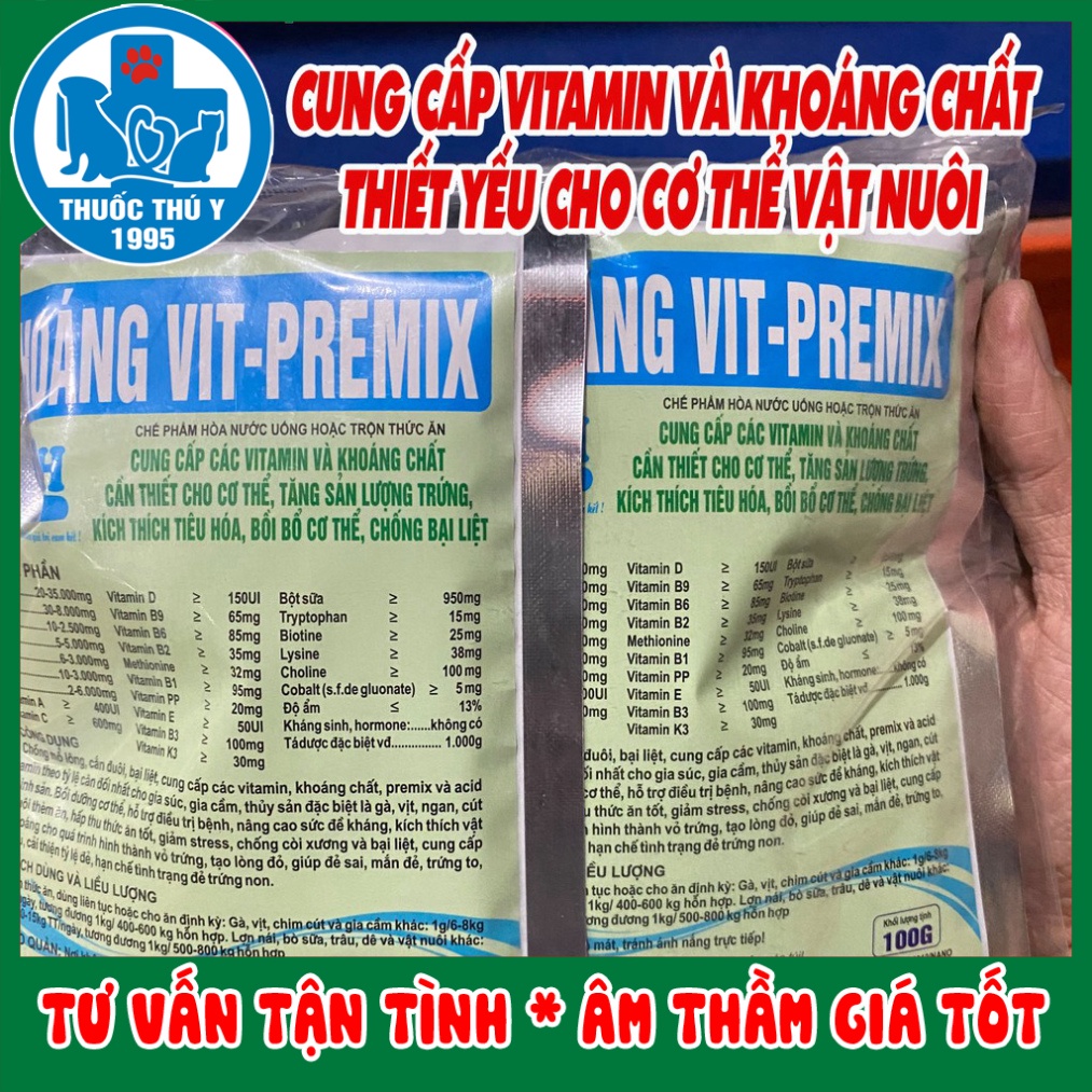 100g chống còi, mau lớn,nâng cao sức đề kháng, kích thích vật nuôi them ăn, tăng trọng