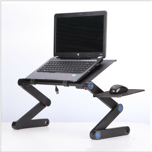 Bàn Để Máy Tính Laptop Có Lưới Tản Nhiệt Điều Chỉnh Độ Cao 360 Độ Gấp Gọn