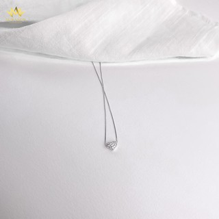 MIRASON - Dây Chuyền Bạc 925 Cao Cấp Tim Nạm Đá - MDC007