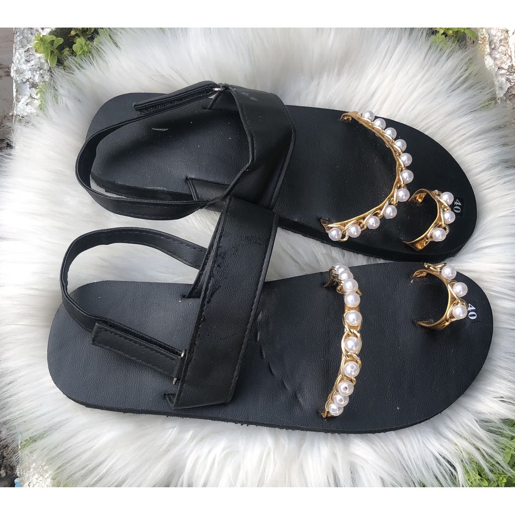 xăng đan nữ ( A20 đen+châu ) sandal đồng Nai