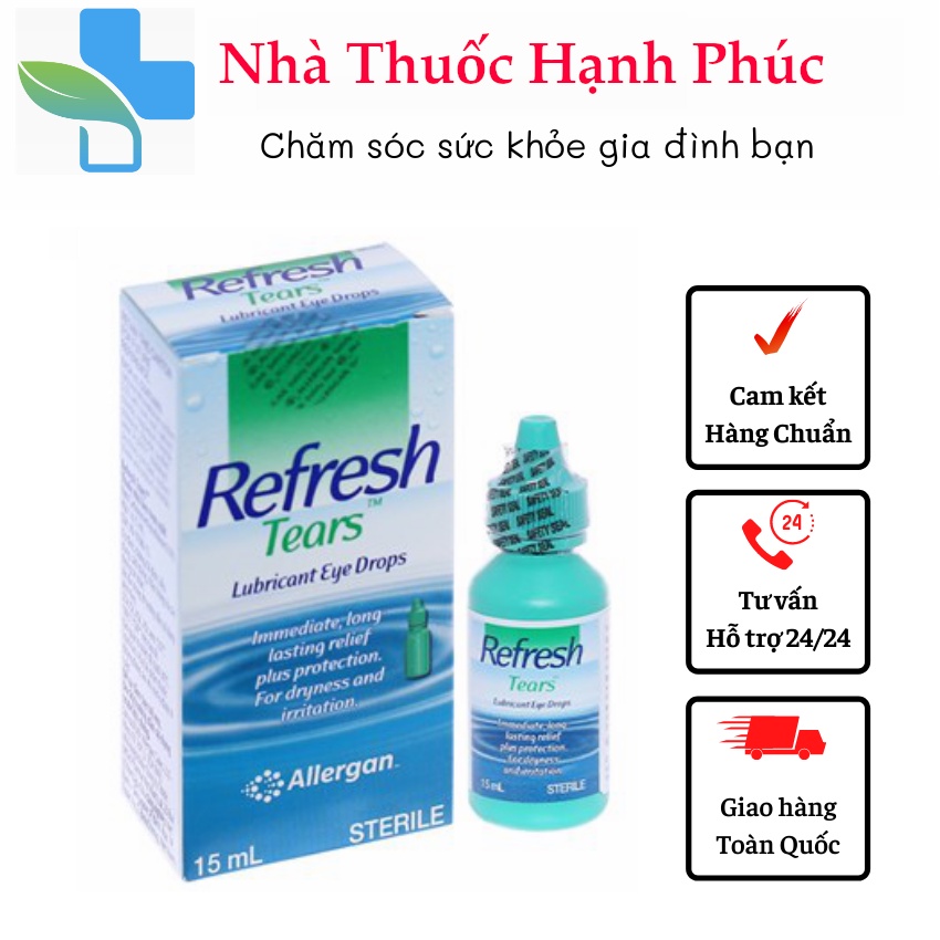 [Hàng Công Ty] Refresh Tears 15ml Nước Mắt Nhân Tạo Được Sử Dụng Nhiều Nhất