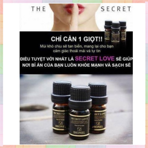 FREESHIP TOÀN QUỐC- Nước hoa vùng kín DIONEL SECRELOVE HÀN QUỐC 5ml - VỎ ĐEN MẪU MỚI lưu hương thơm lâu