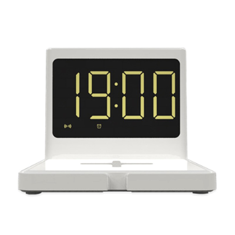 Đồng hồ báo thức không dây màn hình hiển thị đèn led 3 mức điều chỉnh có bộ hẹn giờ đi ngủ
