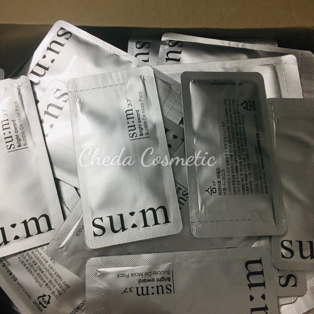 Mặt nạ Thải Độc Bright award Bubble-De Mask Black / Pack Sum 37 1 / 5 Gói.