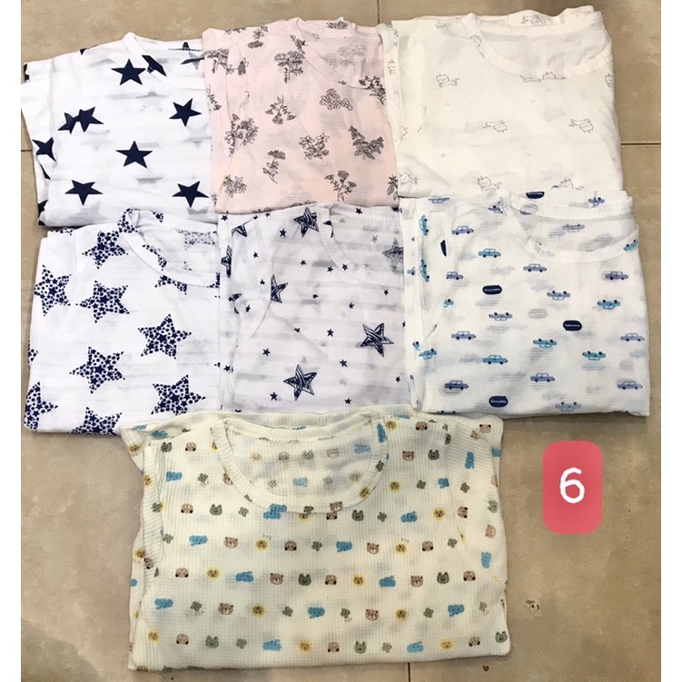 Bộ cotton gân giấy dài tay Moimoilpi xuất Hàn bé trai bé gái 9-21kg
