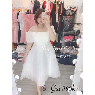 Đầm công chúa rớt vai bigsize