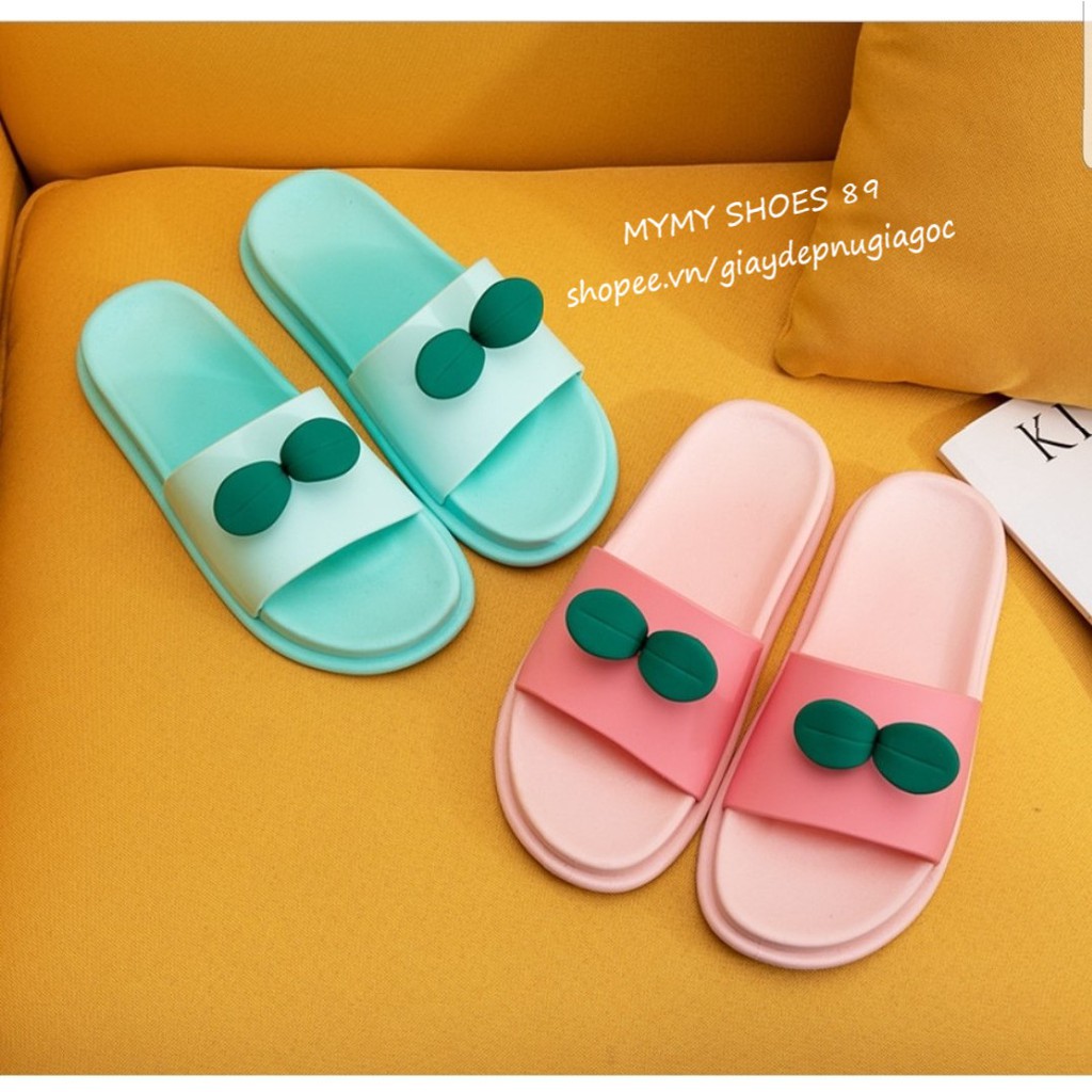 Dép ullzang cao su lá mầm siêu dẻo siêu nhẹ (Dmam01) | BigBuy360 - bigbuy360.vn