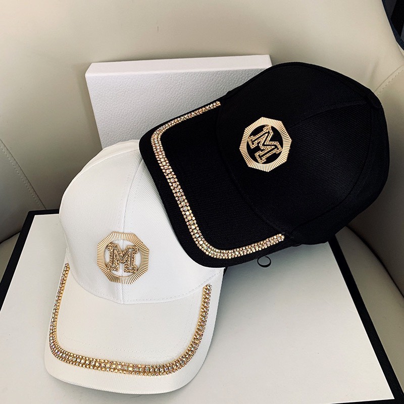 Mũ lưỡi trai unisex nam nữ KHÓA MIDI đính đá  hàng QC siêu đẹp nón lưỡi trai khóa sau đội nhóm chơi thể thao du lịch