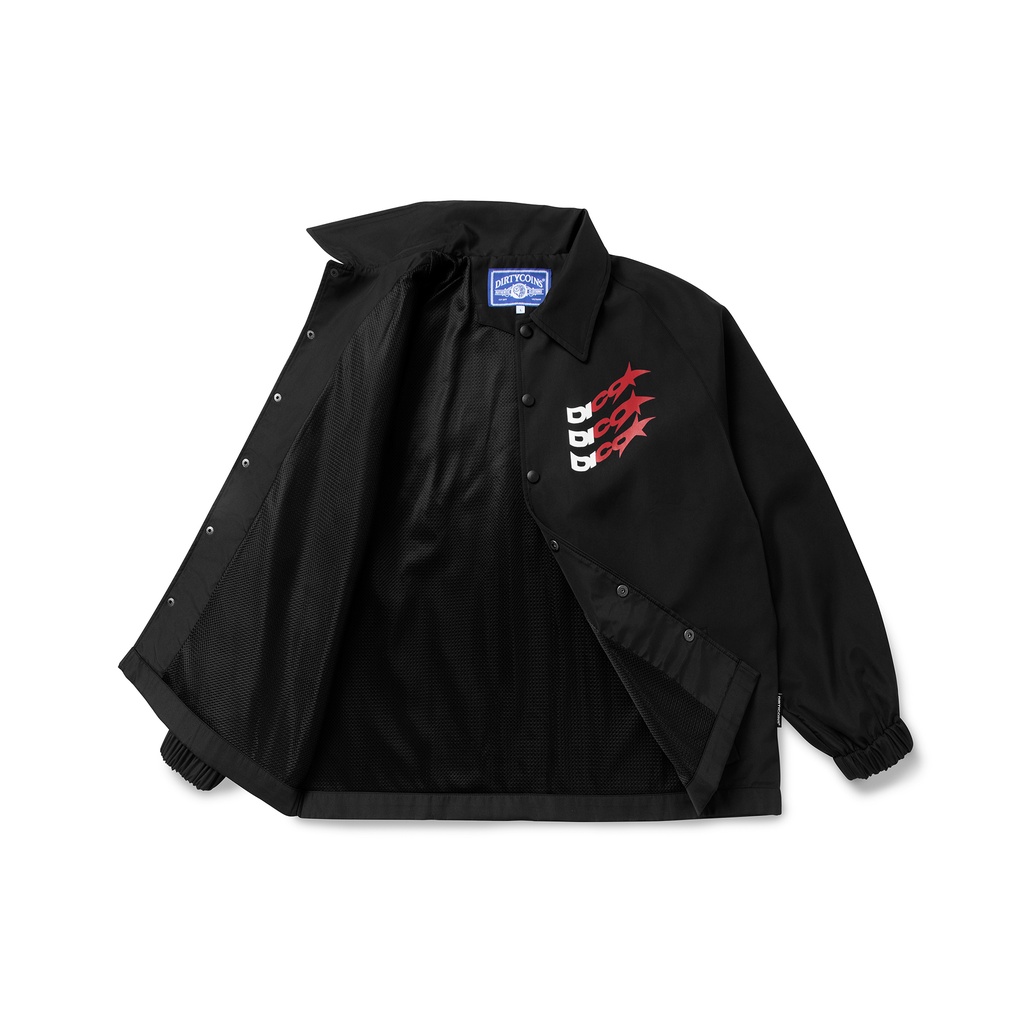 Áo Khoác DirtyCoins Dico Wavy Coach Jacket - Black