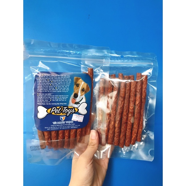 Bánh xương snack làm từ da bò cho chó  TÀI HƯNG THỊNH MS 851  snack, bánh thưởng cho chó