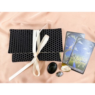 THE BEEHIVE - Túi nắp ngắn/dài đựng bài Tarot (dây ribbon lụa kem)