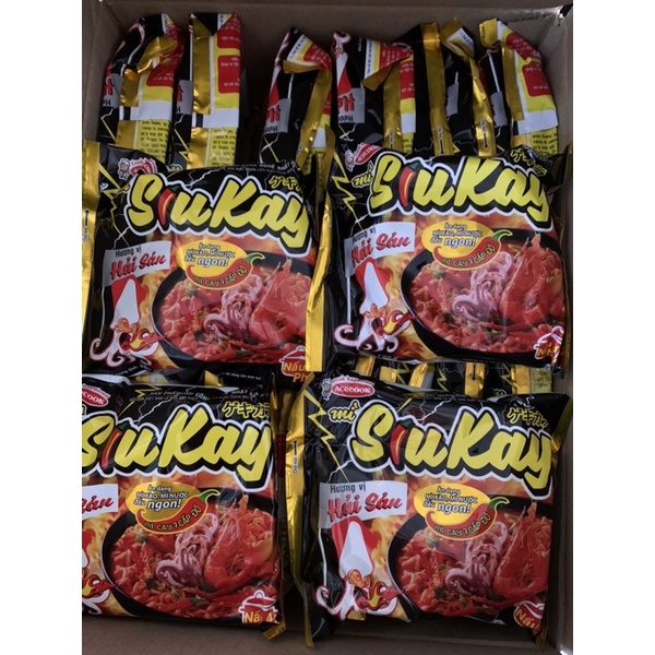 Mì cay 7 cấp độ Acecook Siukay Hải Sản gói 128g