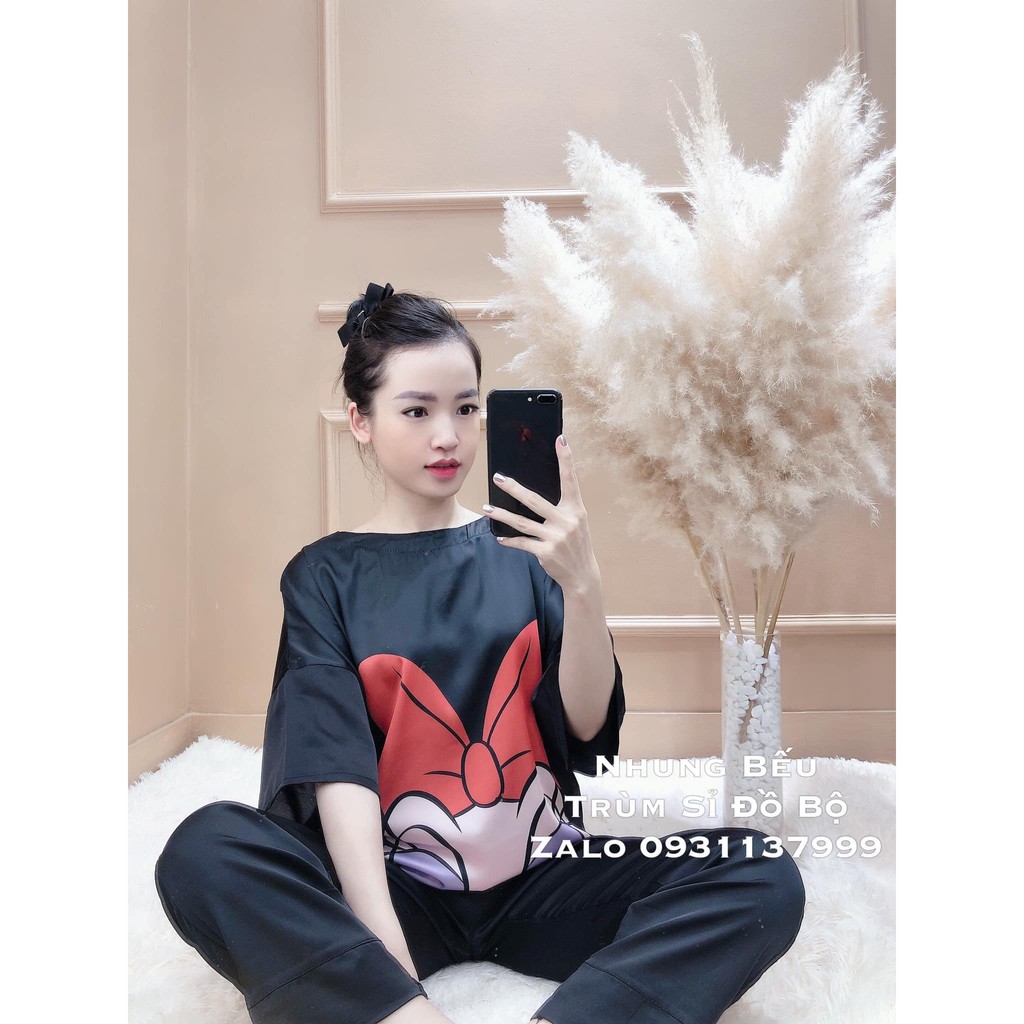 Bộ Lụa DÀI cổ tròn hình siêu xinh ( kèm ảnh thật ) | BigBuy360 - bigbuy360.vn