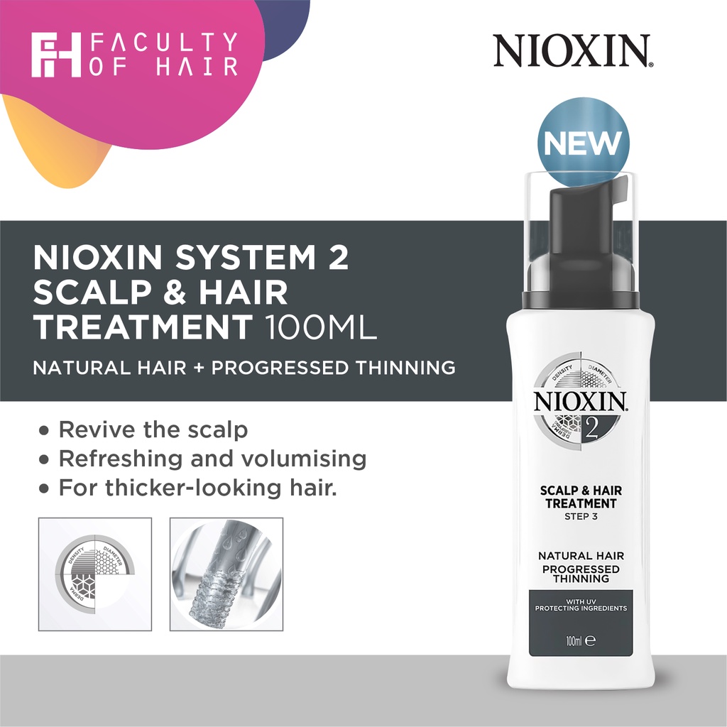 Tinh chất kích thích mọc tóc Nioxin Scalp &amp; Hair Treatment System 2 100ml (New 2019)